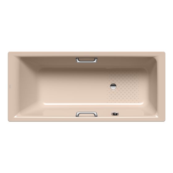 Kaldewei Badewanne Puro Star rechteckig 420x900x1900mm 230l Bahamabeige m. Antislip, GL, seitl-ÜL, o. PEFF