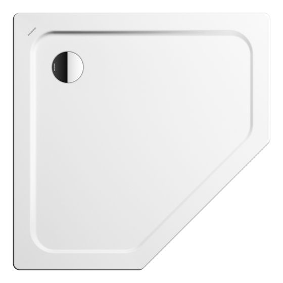 Kaldewei Duschwanne Cornezza Fünfeckig 32/25x900x900mm d. 90mm Warm Grey 90/Grau, m. IG, Wannenträger o. PEFF