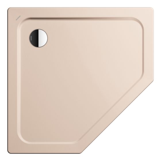 Kaldewei Duschwanne Cornezza Fünfeckig 32/65x1000x1000mm d. 90mm Bahamabeige/Beige, m. PEFF, Wannenträger o. AS