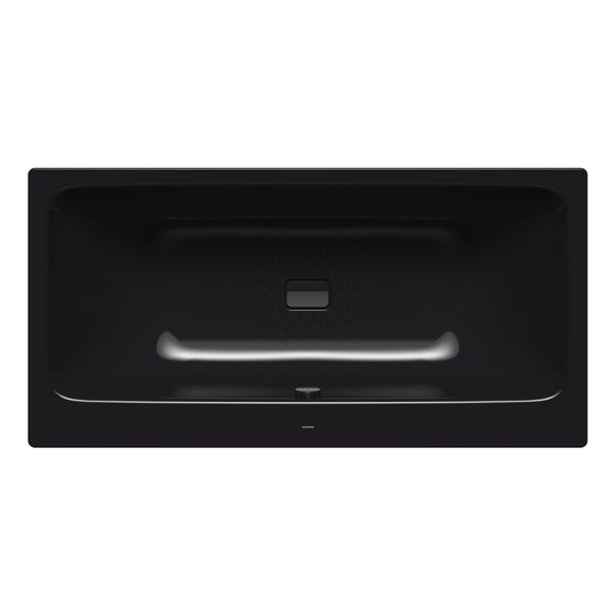 Kaldewei Badewanne Asymmetric Duo rechteckig 425x800x1700mm 123l Schwarz m. Antislip, S-ÜL, PEFF, o. GL