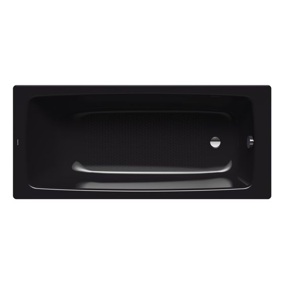 Kaldewei Badewanne Cayono Star rechteckig 410x700x1500mm 89l Schwarz m. Antislip, GL, ÜL, o. PEFF