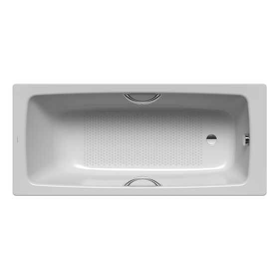 Kaldewei Badewanne Cayono Star rechteckig 410x700x1500mm 89l Manhattan m. Vollantislip, GL, ÜL, o. PEFF