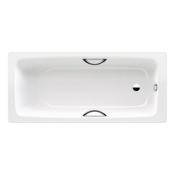 Kaldewei Badewanne Cayono Star rechteckig 410x700x1600mm 107l Alpinweiß m. Antislip, GL, ÜL, o. PEFF