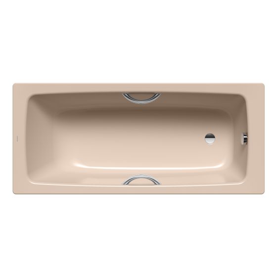Kaldewei Badewanne Cayono Star rechteckig 410x750x1700mm 136l Bahamabeige m. GL, ÜL, o. Antislip, PEFF