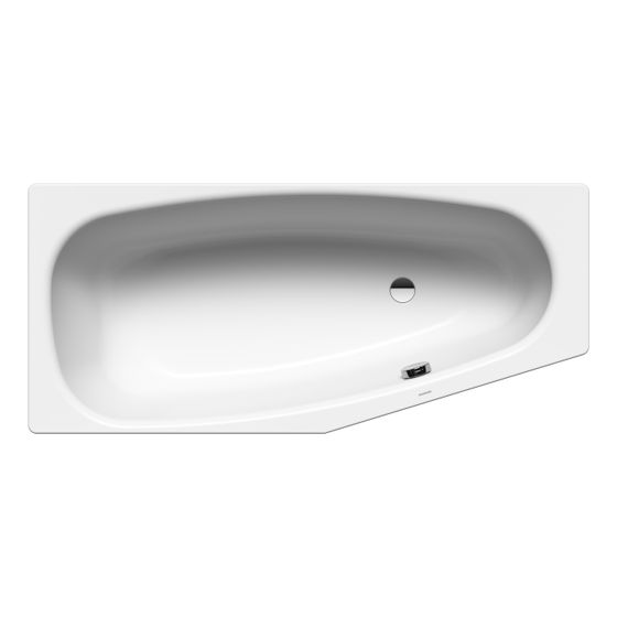 Kaldewei Badewanne Mini Kombi.-Form 430x750x1570mm Rechts 110l Alpinweiß m. ÜL, o. Antislip, GL, PEFF