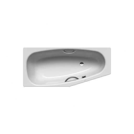 Kaldewei Badewanne Mini Star Kombi.-Form 430x700x1570mm Rechts 110l Manhattan m. GL, ÜL, PEFF, o. Antislip