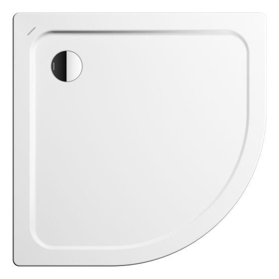 Kaldewei Duschwanne Arrondo Viertelkreis 32/25x900x900mm d. 90mm Warm Grey 90/Grau, m. IG, Wannenträger o. PEFF