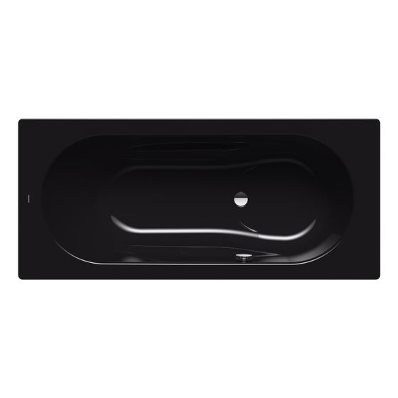 Kaldewei Badewanne Vaio Set rechteckig 430x700x1600mm 100l Schwarz m. S-ÜL, o. Antislip, GL., PEFF