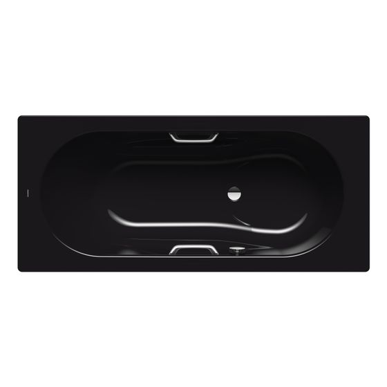 Kaldewei Badewanne Vaio Set Star rechteckig 430x800x1800mm 135l Schwarz m. GL., ÜL, PEFF, o. Antislip