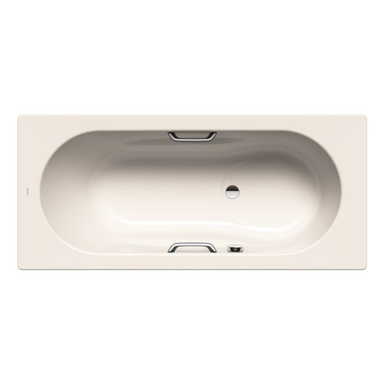 Kaldewei Badewanne Vaio Set Star rechteckig 430x700x1700mm 100l Pergamon m. GL., ÜL, PEFF, o. Antislip
