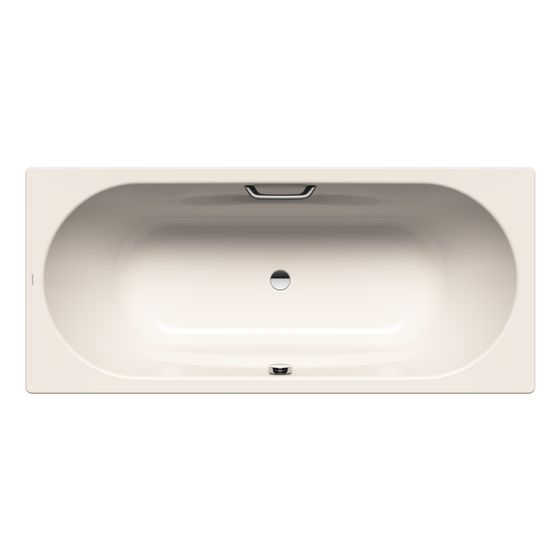 Kaldewei Badewanne Vaio Duo rechteckig 430x800x1800mm 155l Pergamon m. GL. 1S, ÜL, PEFF, o. Antislip