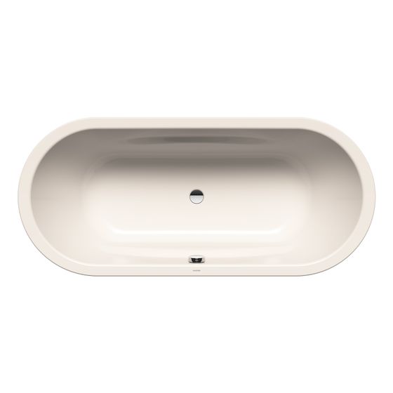 Kaldewei Badewanne Vaio Duo oval 430x800x1800mm 155l Pergamon m. ÜL, o. Antislip, GL., PEFF