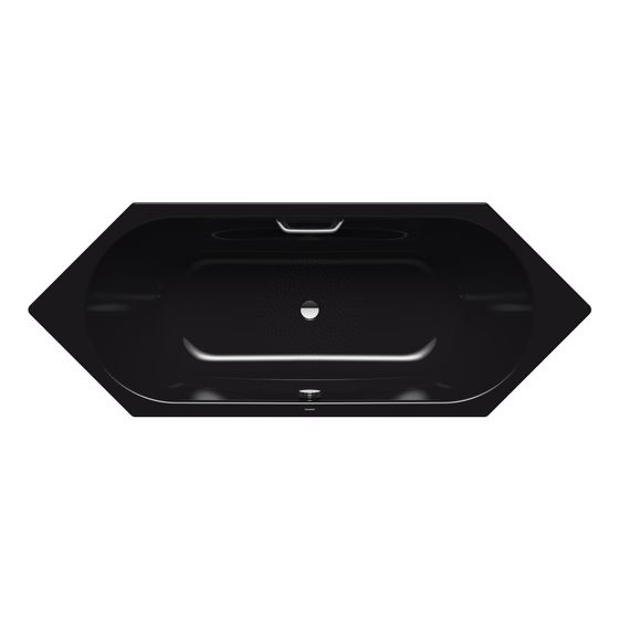 Kaldewei Badewanne Vaio Duo 6 Sechseck 430x800x2100mm 155l Schwarz m. Antislip, GL. 1S, ÜL, PEFF