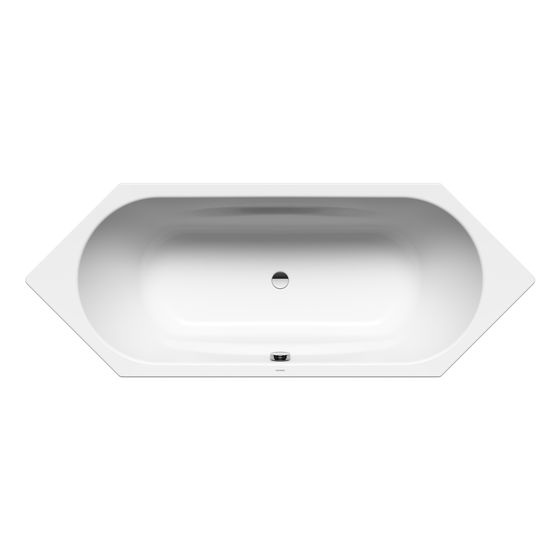 Kaldewei Badewanne Vaio Duo 6 Sechseck 430x800x2100mm 155l Alpinweiß, Weiß m. ÜL, o. Antislip, GL., PEFF