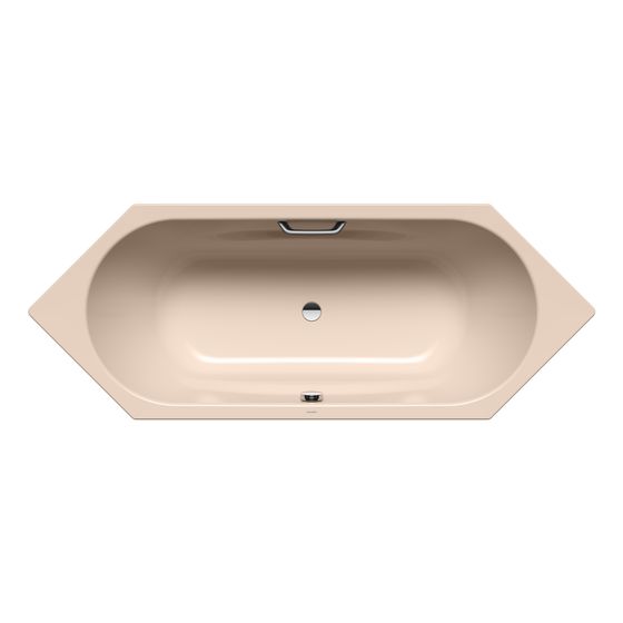 Kaldewei Badewanne Vaio Duo 6 Sechseck 430x800x2100mm 155l Bahamabeige m. GL. 1S, ÜL, o. Antislip, PEFF