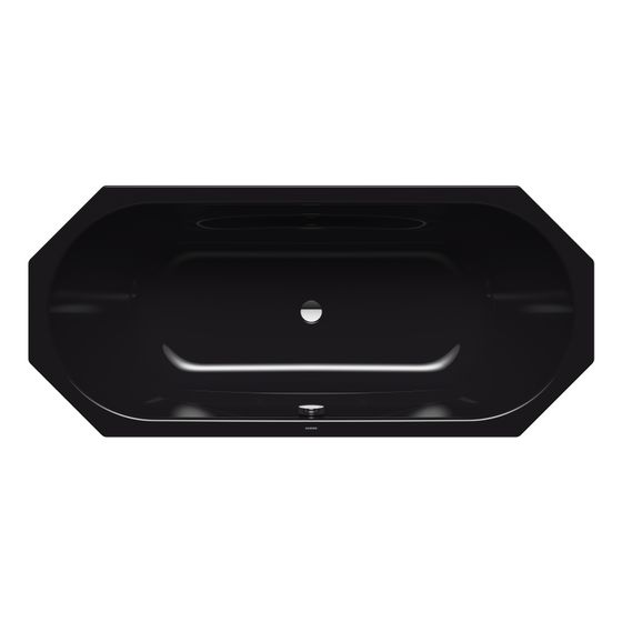 Kaldewei Badewanne Vaio Duo 8 achteckig 430x800x1800mm 155l Schwarz m. ÜL, o. Antislip, GL., PEFF