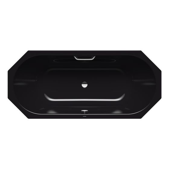 Kaldewei Badewanne Vaio Duo 8 achteckig 430x800x1800mm 155l Schwarz m. GL. 1S, ÜL, o. Antislip, PEFF