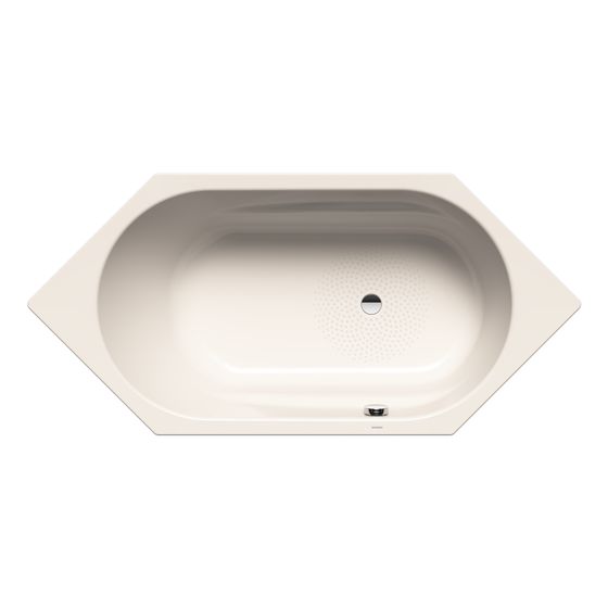 Kaldewei Badewanne Vaio 6 Sechseck 430x900x1900mm 145l Pergamon m. Antislip, ÜL, o. GL, PEFF