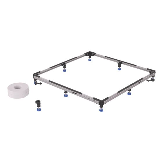 Kaldewei Duschwannen-Fußrahmen FR 5300 Flex Plus FR II Plus 900x900mm