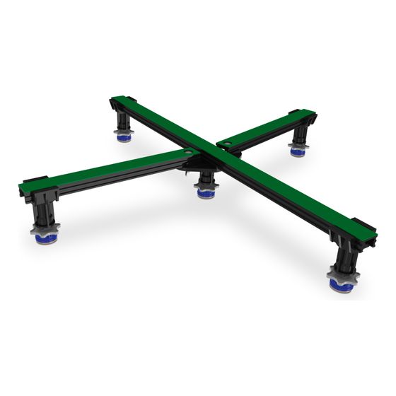 Kaldewei Duschwannenfuß Universal Modell 5200, 5 tragende Fußstützen, bis max. 900x900mm