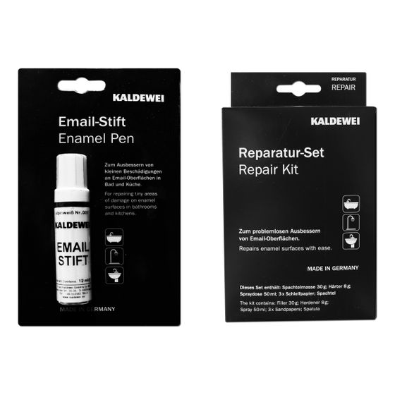 Kaldewei Email-Reparaturset für Badewannen und Duschwannen Alpinweiß, 1 Stück