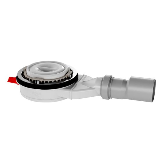Kaldewei DW-Ablaufgarnitur KA120, Modell 4107 flach, mit Haarfangsieb, ohne Deckel