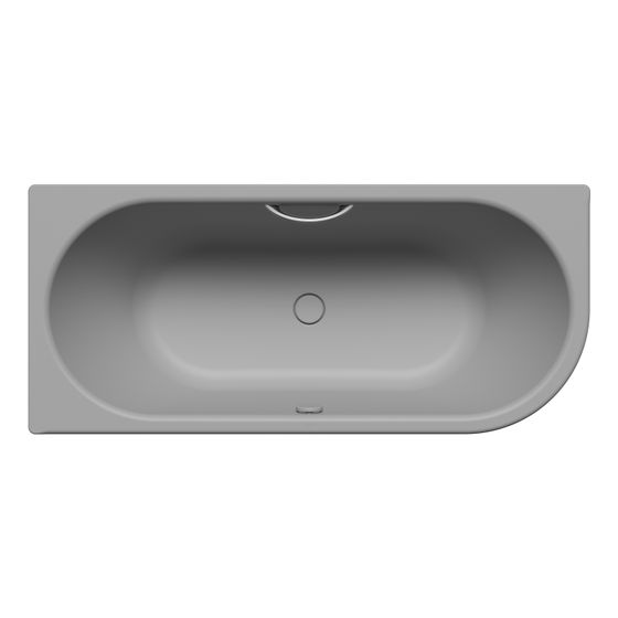 Kaldewei Badewanne Centro Duo 1 Kombi.-Form 485x800x1800mm Rechts 195l Cool Grey 30 m. GL1S, ÜL, o. Antislip, PEFF