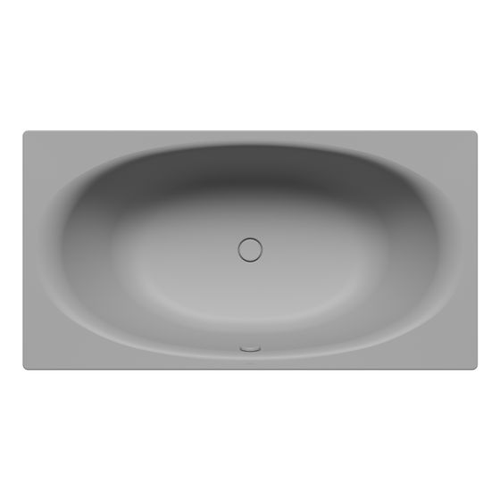Kaldewei Badewanne Ellipso Duo rechteckig 465x1000x1900mm 214l Cool Grey 30 m. ÜL, o. Antislip, GL, PEFF, VKT