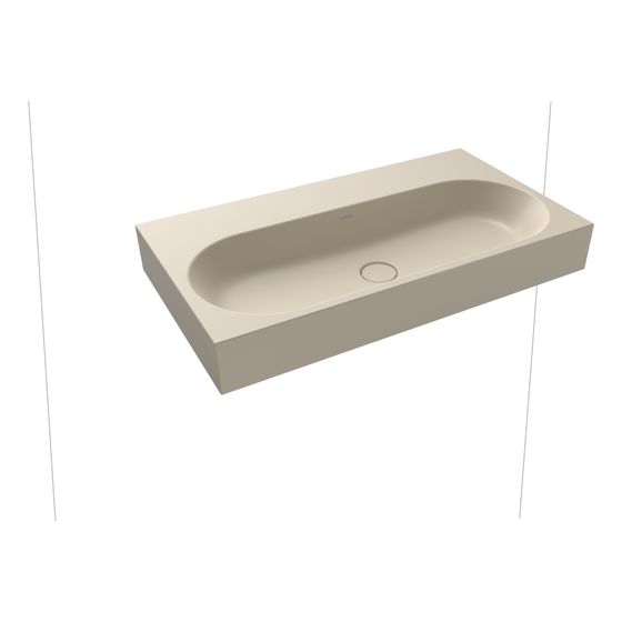 Kaldewei Wandwaschtisch Centro rechteckig 120x500x900mm, Warm Beige 20, ohne HL, ohne ÜL mit Perl-Effekt
