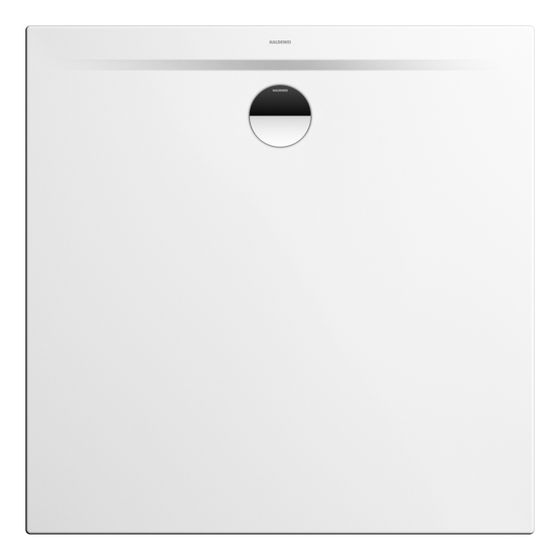 Kaldewei Duschwanne Superplan Zero Rechteckig 32/20x1500x1500mm d. 90mm Alpinweiß/Weiß, m. IG o. PEFF, AD, Wt.