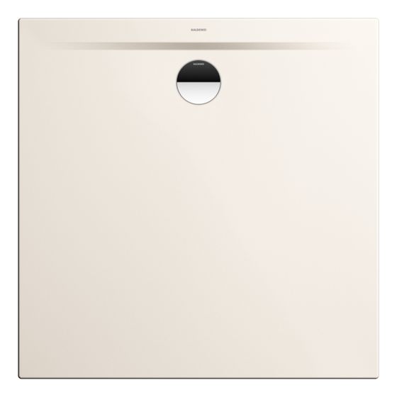 Kaldewei Duschwanne Superplan Zero Rechteckig 32/20x800x800mm d. 90mm Pergamon, ohne Antislip, PEFF, AD, Wt.