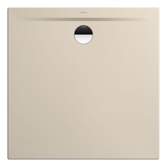 Kaldewei Duschwanne Superplan Zero Rechteckig 32/20x1100x1100mm d. 90mm Warm Beige 20/Beige, m. SP, Wt. extrafl. o. PEFF, AD
