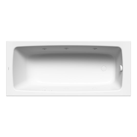 Kaldewei Badewanne Cayono Whirl Body rechteckig 410x750x1700mm Links 136l Alpinweiß/Alpwe. m. ÜL, o. GL, PEFF