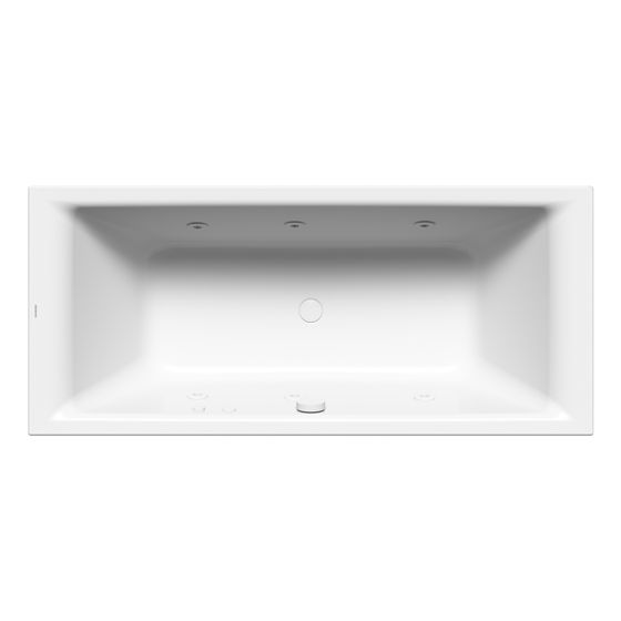 Kaldewei Badewanne Puro Duo Whirl Body rechteckig 420x750x1700mm Links 122l Alpinweiß/Chr. m. IE, ÜL, PEFF, o. GL