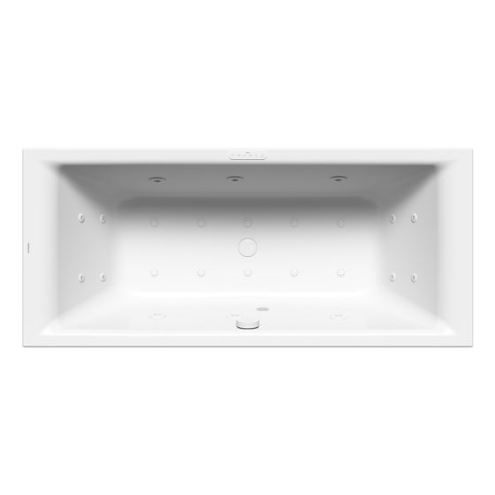 Kaldewei Badewanne Puro Duo Whirl Body u. Soul rechteckig 420x750x1700mm Rechts 122l Alpinweiß/Alpwe. m. IE, ÜL, PEFF, o. GL