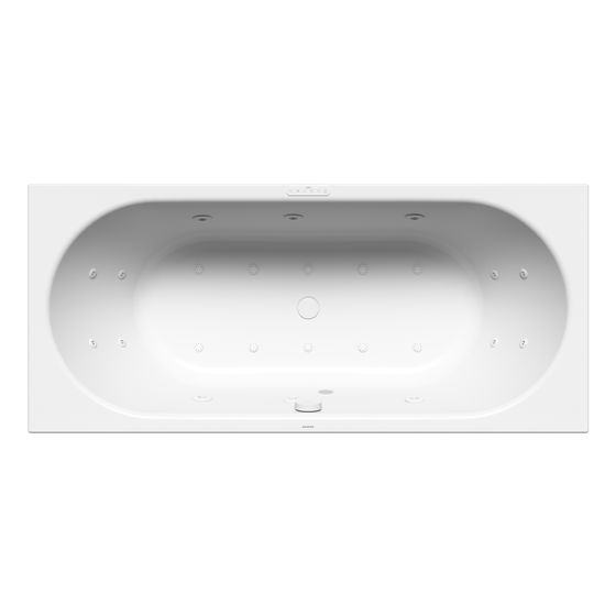 Kaldewei Badewanne Classic Duo Whirl Body u. Soul rechteckig 430x800x1800mm Links 158l Alpinweiß/Chr. m. ÜL, PEFF, o. GL