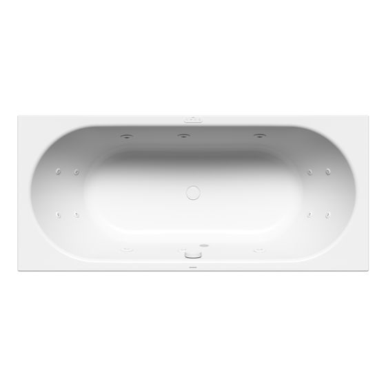 Kaldewei Badewanne Classic Duo Whirl Full Body rechteckig 430x800x1800mm Links 158l Alpinweiß/Alpwe. m. ÜL, o. GL, PEFF