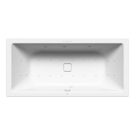 Kaldewei Badewanne Conoduo Whirl Body u. Soul rechteckig 445x900x1900mm Links 220l Mattschwarz 100/Mattschw. m. ÜL, o. GL, PEFF