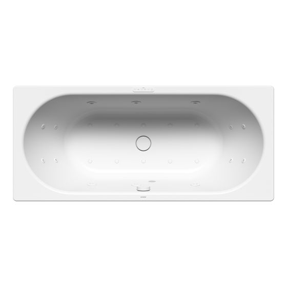 Kaldewei Badewanne Centro Duo Whirl Body u. Soul rechteckig 485x750x1700mm Rechts 156l Alpinweiß/Alpwe. m. IE, ÜL, PEFF, o. GL