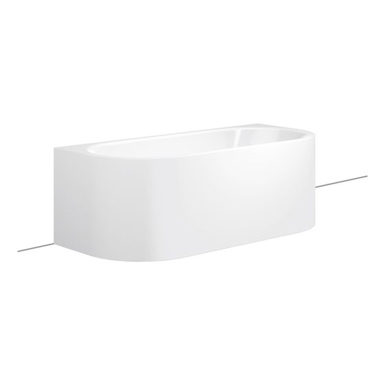 Kaldewei Badewanne Centro Duo 2 Kombi.-Form 485x750x1700mm 156l Alpinweiß m. InvisibleGrip, ÜL, SZ, o. GL, PEFF