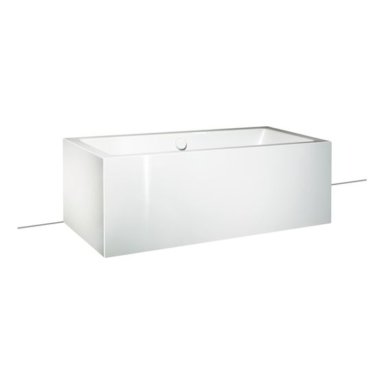 Kaldewei Badewanne Conoduo 2 rechteckig 445x750x1700mm 122l Alpinweiß m. InvisibleGrip, ÜL, Garn.KA4080, o. GL, PEFF