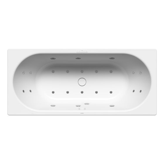 Kaldewei Badewanne Centro Duo Whirl Body u. Soul rechteckig 485x750x1700mm Links 156l Alpinweiß/Chr. m. IE, ÜL, PEFF, o. GL