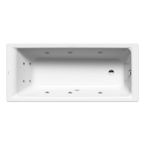 Kaldewei Badewanne Puro Whirl Full Body rechteckig 420x750x1700mm Rechts 137l Alpinweiß/Chr. m. IE, ÜL, o. GL, PEFF