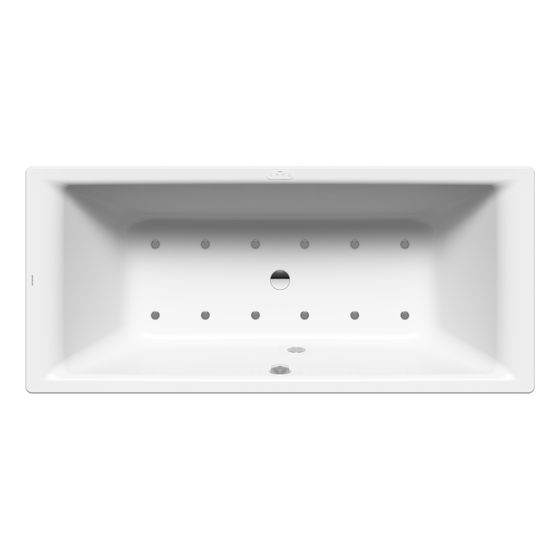 Kaldewei Badewanne Puro Duo Whirl Soul rechteckig 420x750x1700mm Rechts 122l Alpinweiß/Chr. m. IE, ÜL, PEFF, o. GL