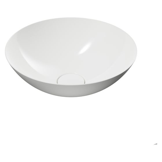 Kaldewei Schale Avellino rund 141x360x360mm, Alpinweiß, ohne HL, ohne ÜL mit Perl-Effekt