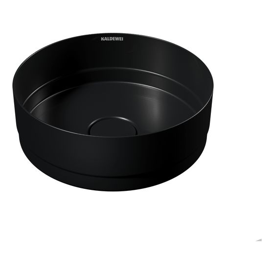 Kaldewei Schale Nueva rund 127x320x320mm, Mattschwarz 100, ohne HL, ohne ÜL mit Perl-Effekt