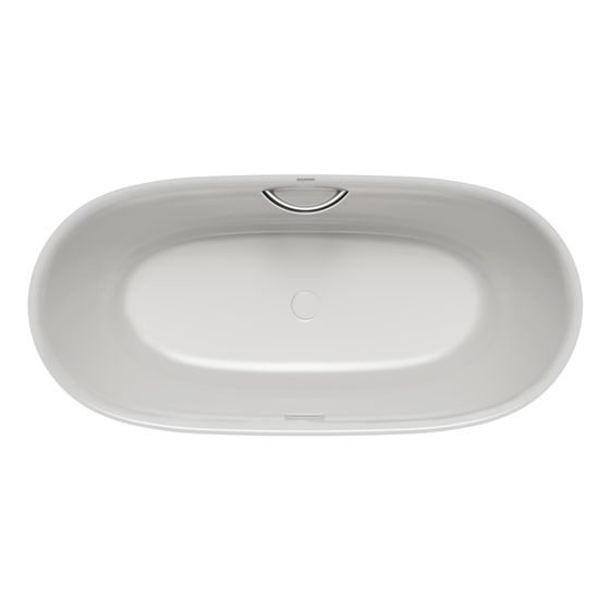 Kaldewei Badewanne Oyo Duo oval 439x770x1630mm 148l Alpinweiß/Alpinweiß m. GL1S, ÜL, PEFF, Garn.KA4034, o. Antislip