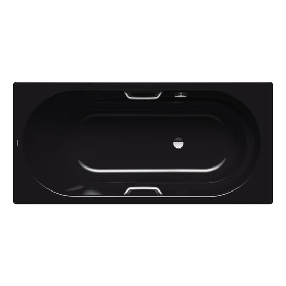 Kaldewei Badewanne Vaio Star rechteckig 430x800x1700mm 145l Schwarz m. GL., S-ÜL, o. Antislip, PEFF