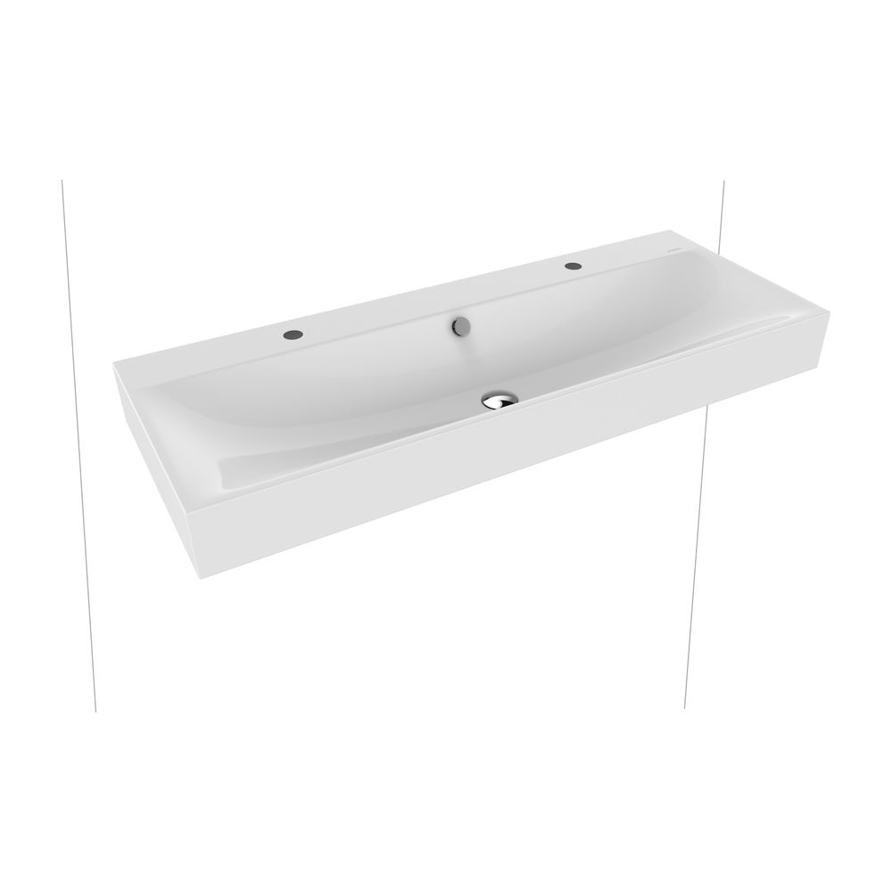 Kaldewei Wand-Doppelwaschtisch Silenio rechteckig 123x460x1200mm, Manhattan/Matt... KALDEWEI-904507283199 4063728859448 (Abb. 2)