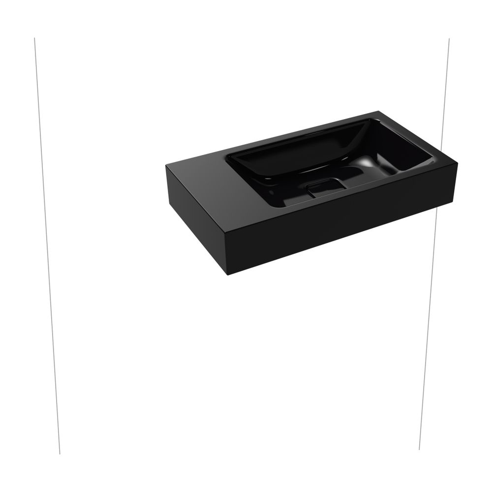 Kaldewei Wand-Handwaschtisch Cono rechteckig 102x300x550mm, Schwarz, links, ohne... KALDEWEI-908006433701 4055761230124 (Abb. 2)